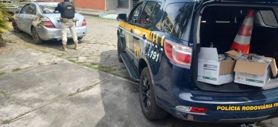 PRF apreende carga de skunk e prende traficante aps perseguio na BR-116