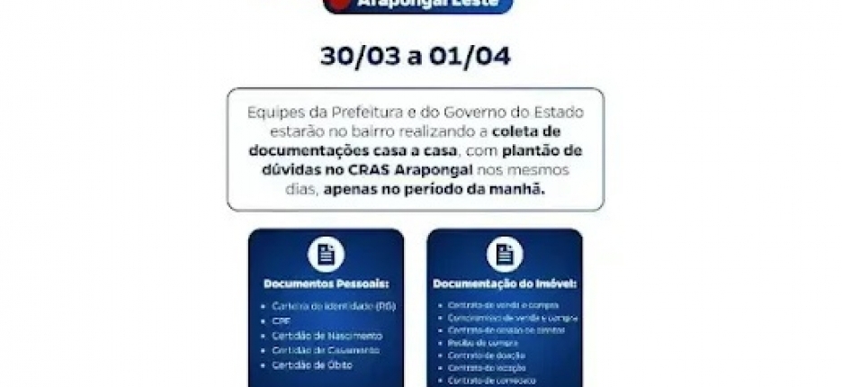 Regulariza��o Fundi�ria chegando no Arapongal Leste em Registro-SP